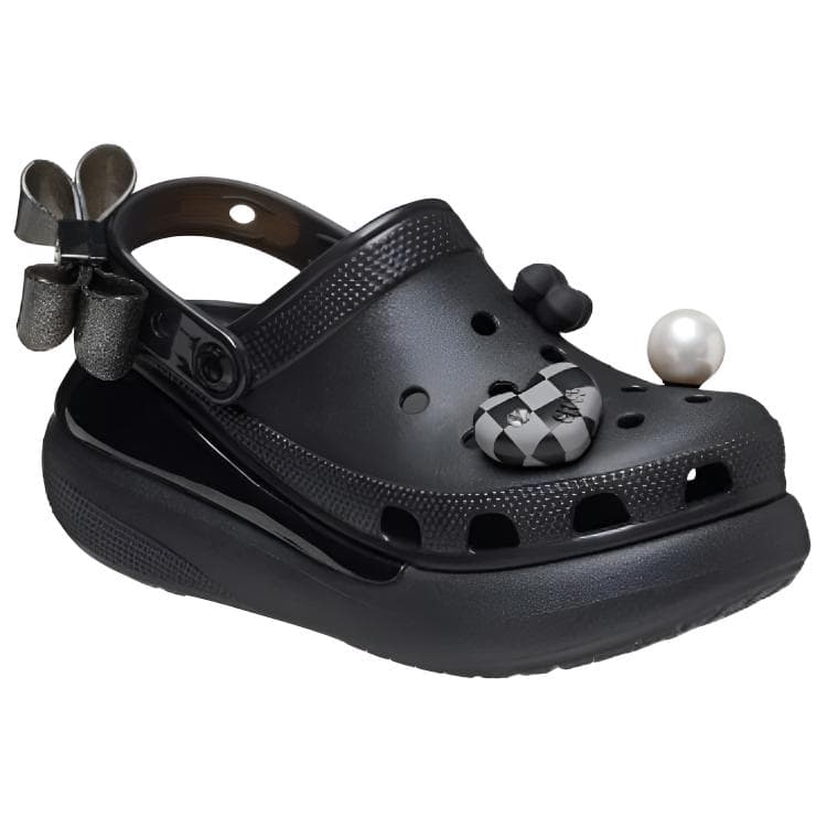 Сабо Crocs Классический Украшение Кремовый Сабо Резиновые Женские Черные - изображение 2