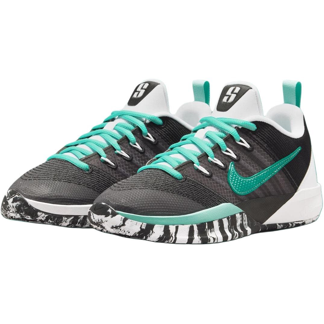 Кроссовки для баскетбола NIKE Sabrina 3 Противоскользящие Амортизирующие Низкие Детские Баскетбольные Кроссовки Черные Зеленые Малыш - изображение 3