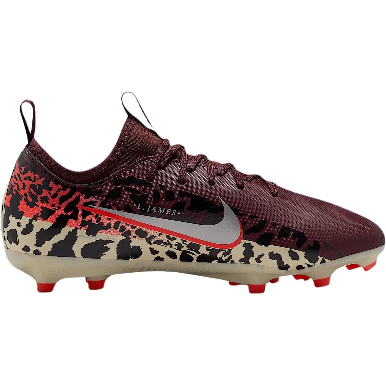 Бутсы NIKE Mercurial Vapor 16 Academy Противоскользящие Устойчивые к истиранию Низкие Детские Футбольные Бутсы Бордовые - изображение 2
