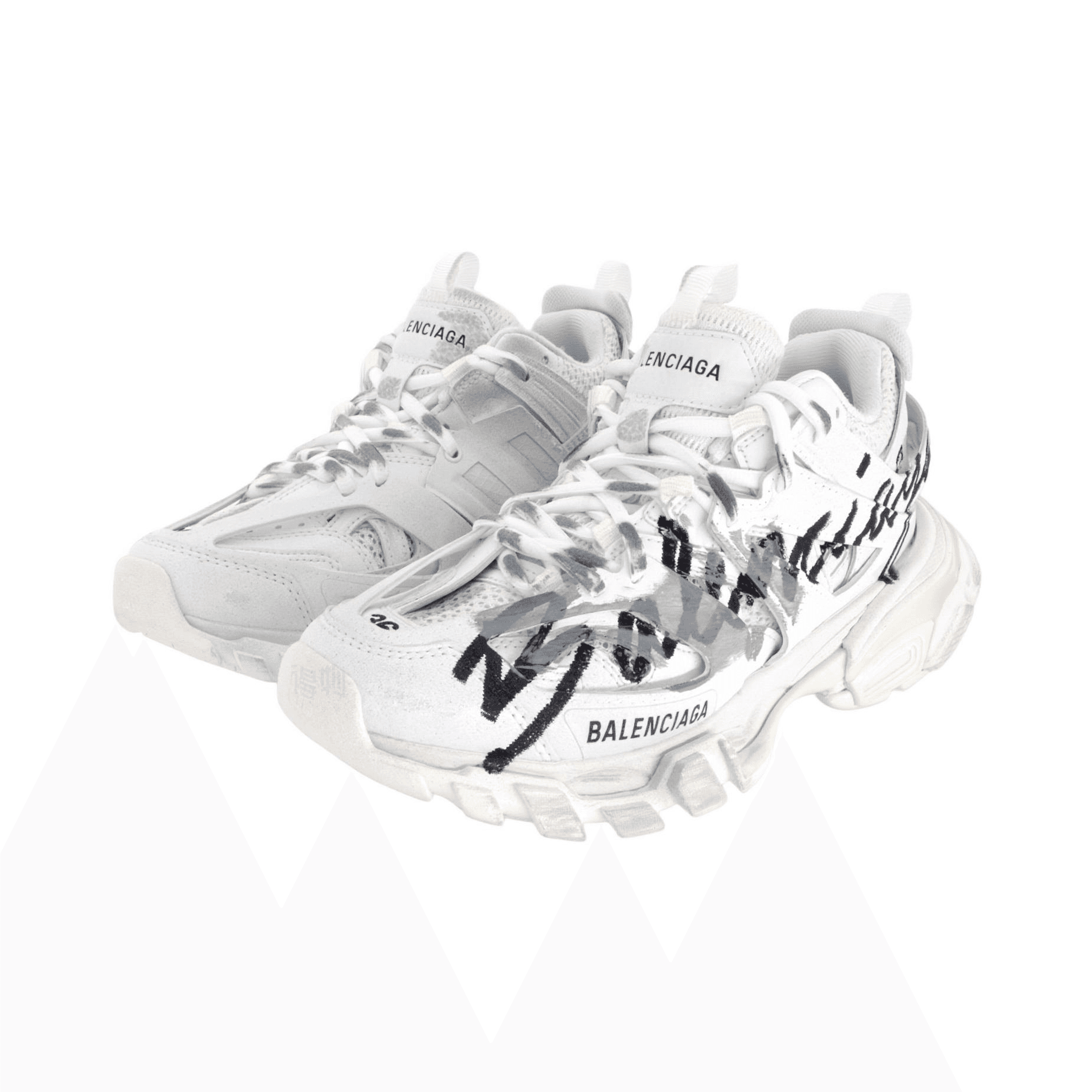 Кроссовки Balenciaga Track Signature White - изображение 3