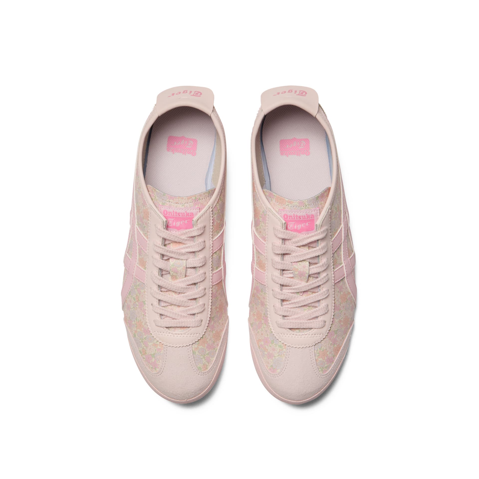 Кроссовки Onitsuka Tiger MEXICO 66 Повседневная обувь Унисекс Розовый с принтом - изображение 5