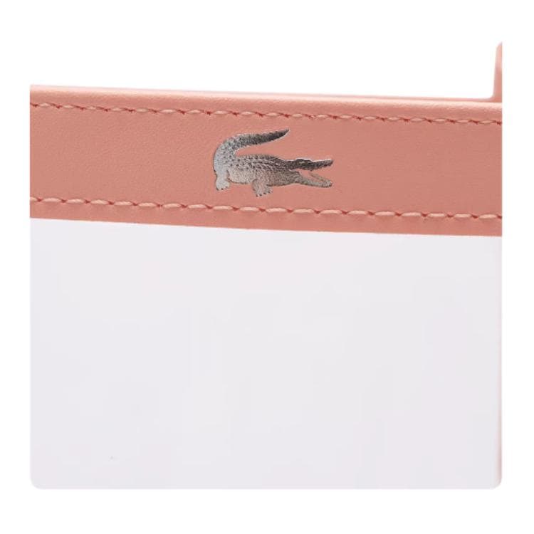 Мини-сумка Сумка LACOSTE PVC Tote Сумка для покупок Сумка через плечо Большая женская Прозрачная и Розовая - изображение 4
