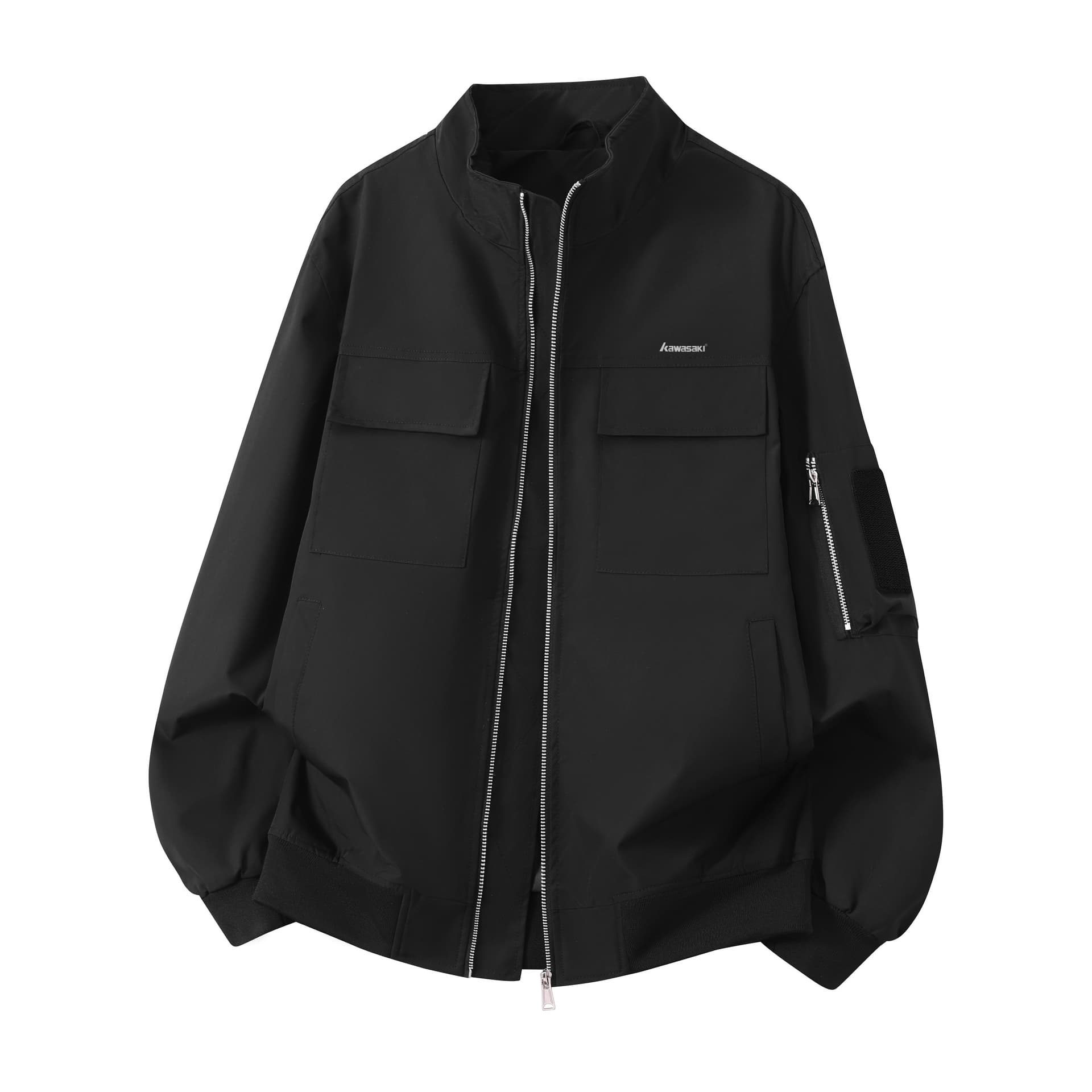 Куртка Kawasaki Ветрозащитный комфортный и дышащий свободный покрой куртка-карго для городской жизни/путешествия/коммутирования городской техвир верхняя одежда унисекс - изображение 1