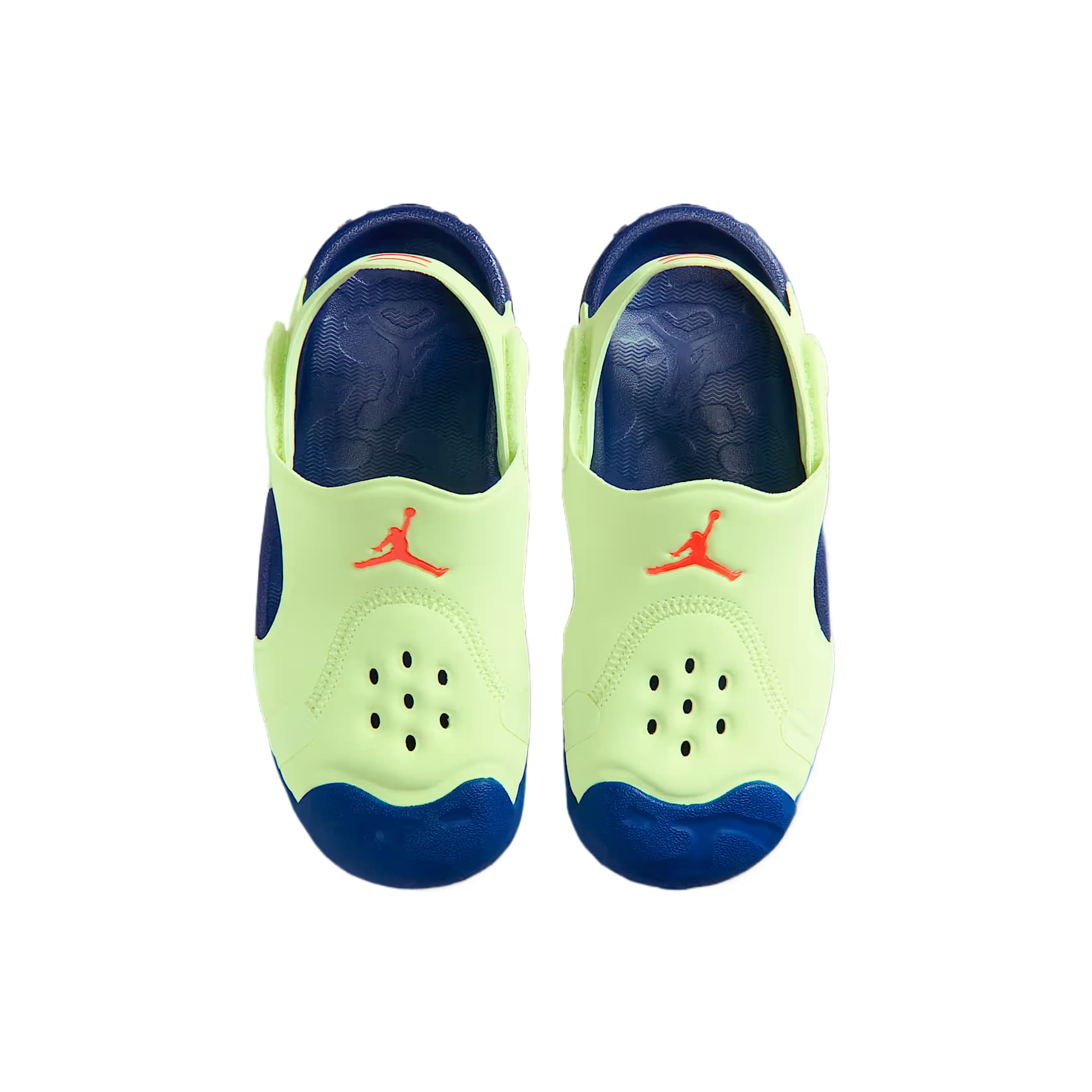 Сандалии Сандалии Jordan Kids Low Top Светло-желтый Зеленый Игровой королевский синий Инфракрасный красный Kids - изображение 3