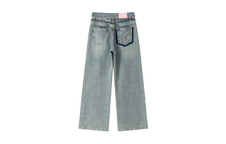 Джинсы CHUU Medium Denim Blue Women's Jeans CHUU Средний деним синий женский джинсы - изображение 2