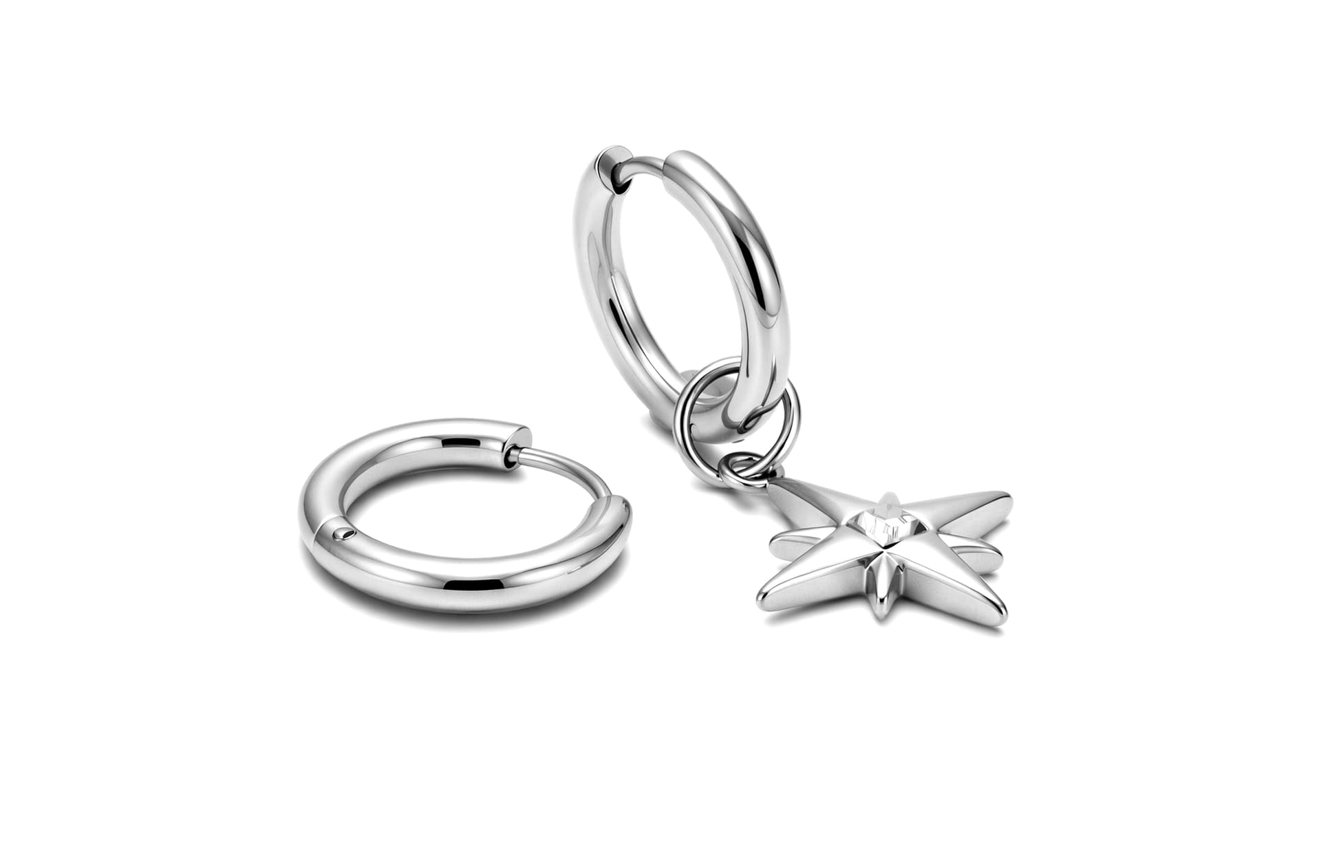 Серьги Серьги ENFANTIN из титанового стального сплава унисекс - изображение 1
