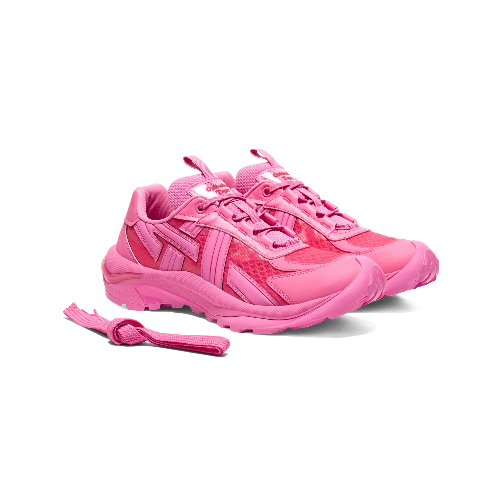 Кроссовки Onitsuka Tiger TIGTRAIL Устойчивая к истиранию Низкая Повседневная Обувь Унисекс Розовая - изображение 3