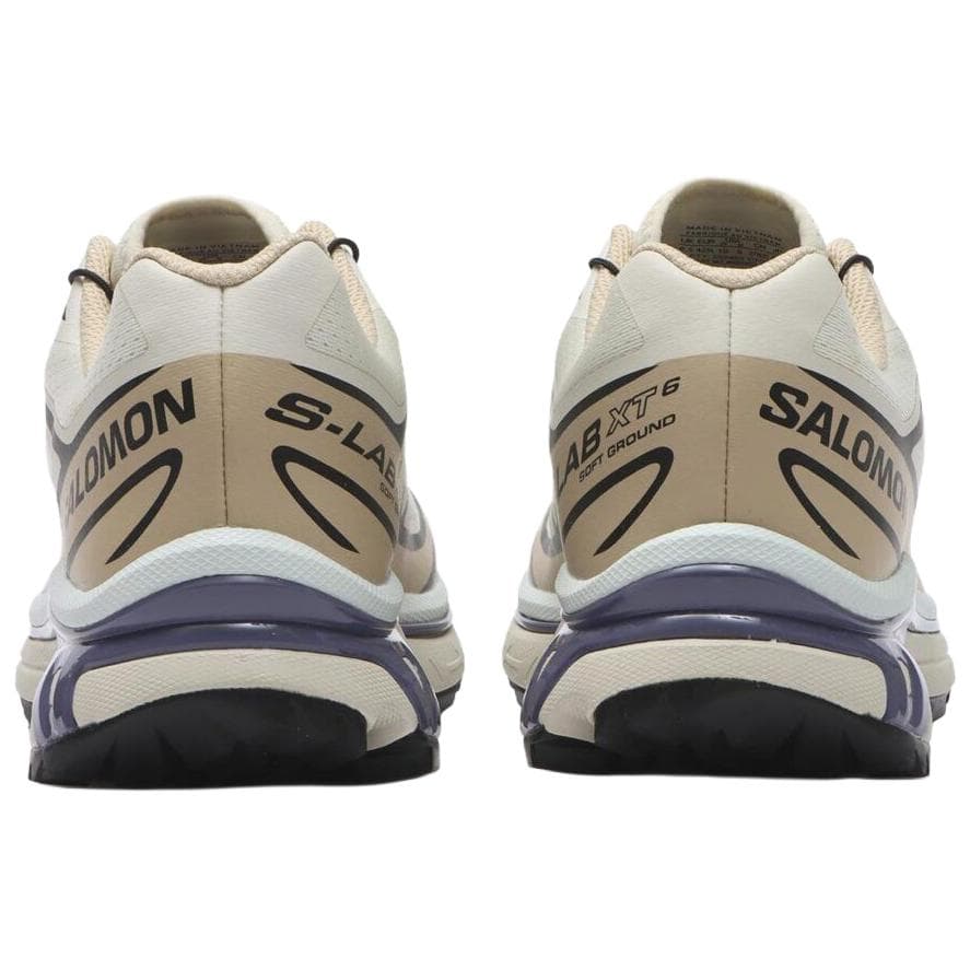 Кроссовки для бега Salomon XT 6 ТПУ (TPU) Сетчатая ткань Беговые кроссовки Унисекс Бежевый Белый Фиолетовый - изображение 5