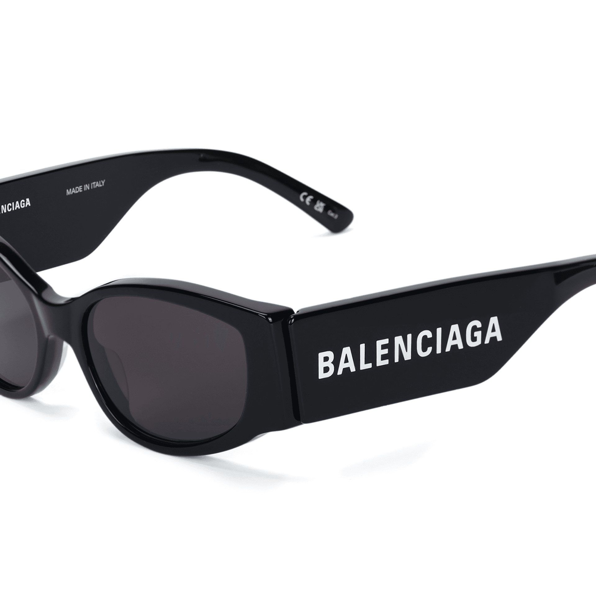 Солнцезащитные очки Balenciaga OVAL SUNGLASSES Женские Черные - изображение 4