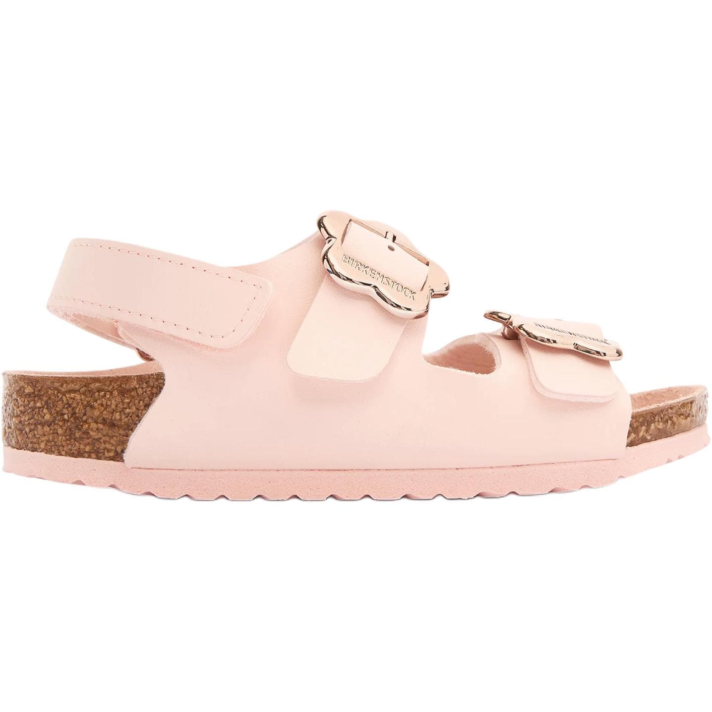 Сандалии Birkenstock Мягкие и удобные детские сандалии низкой высоты ярко-розового цвета - изображение 2