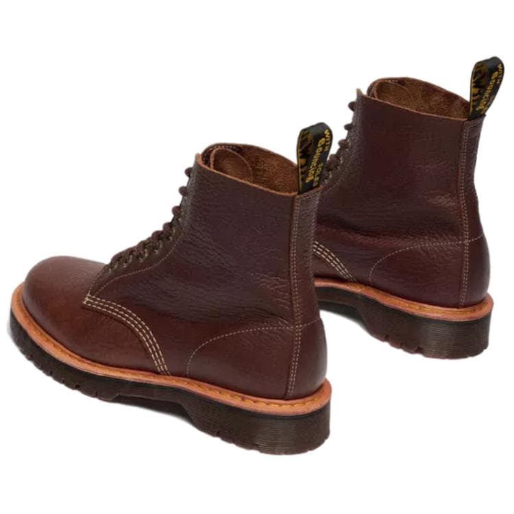 Ботинки Dr.Martens 1460 Кожаные Короткие Армейские Ботинки Унисекс Коричневые - изображение 5