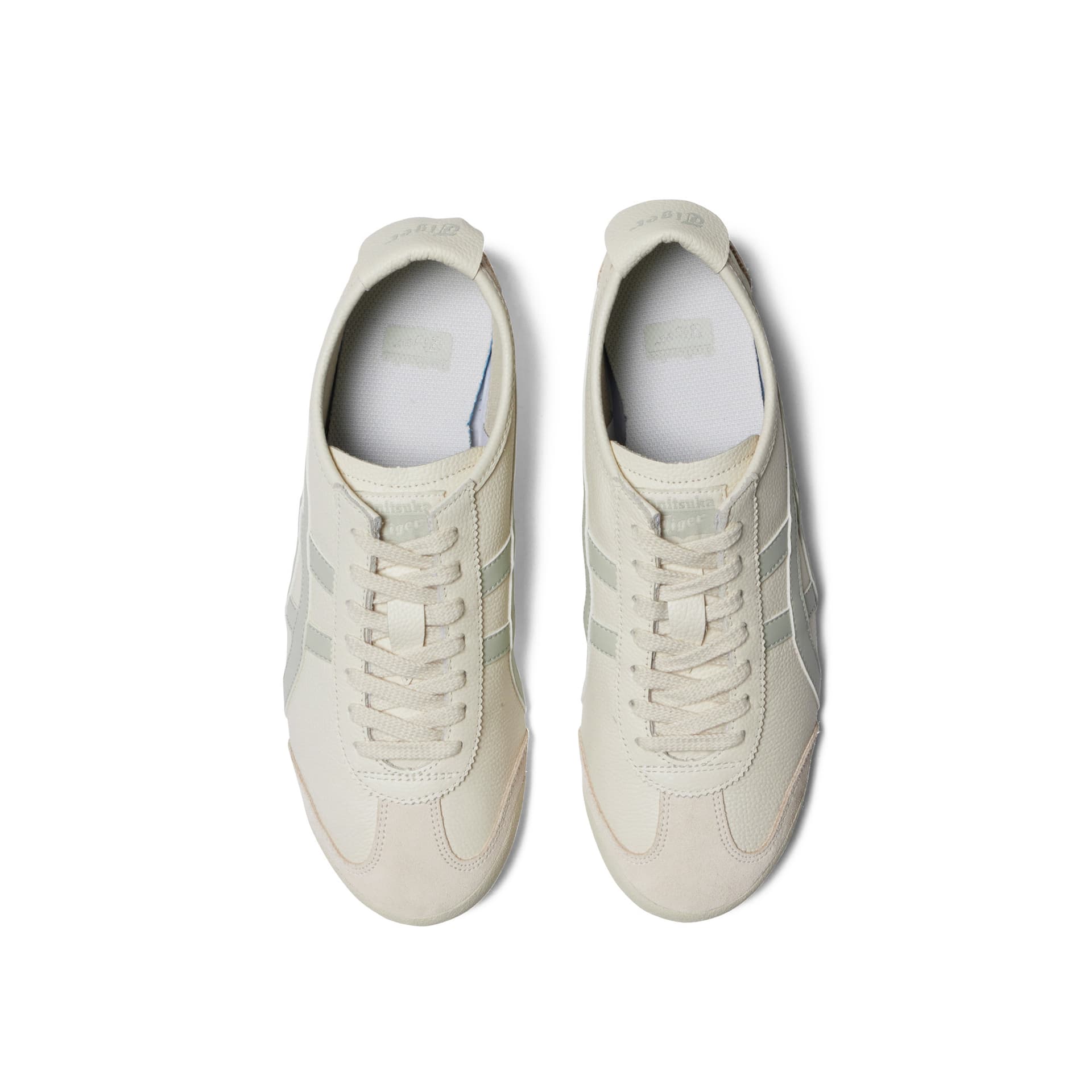 Кроссовки Onitsuka Tiger MEXICO 66 Противоскользящая Устойчивая к истиранию Низкий Верх Повседневная Обувь Унисекс Бежевый - изображение 5