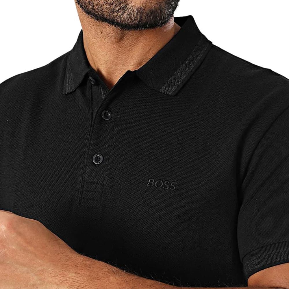 Поло Hugo Boss SS25 Поло Мужское Черное - изображение 3