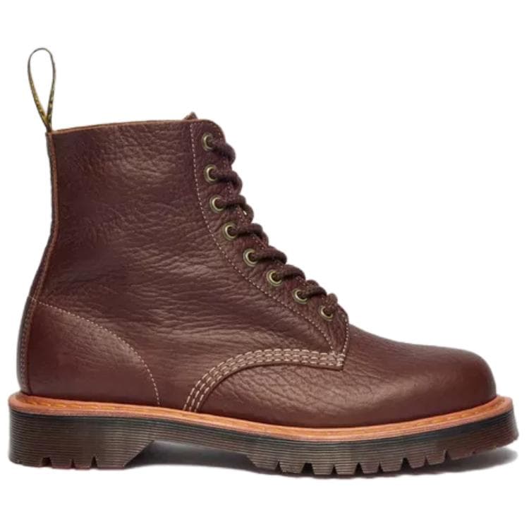 Ботинки Dr.Martens 1460 Кожаные Короткие Армейские Ботинки Унисекс Коричневые - изображение 2