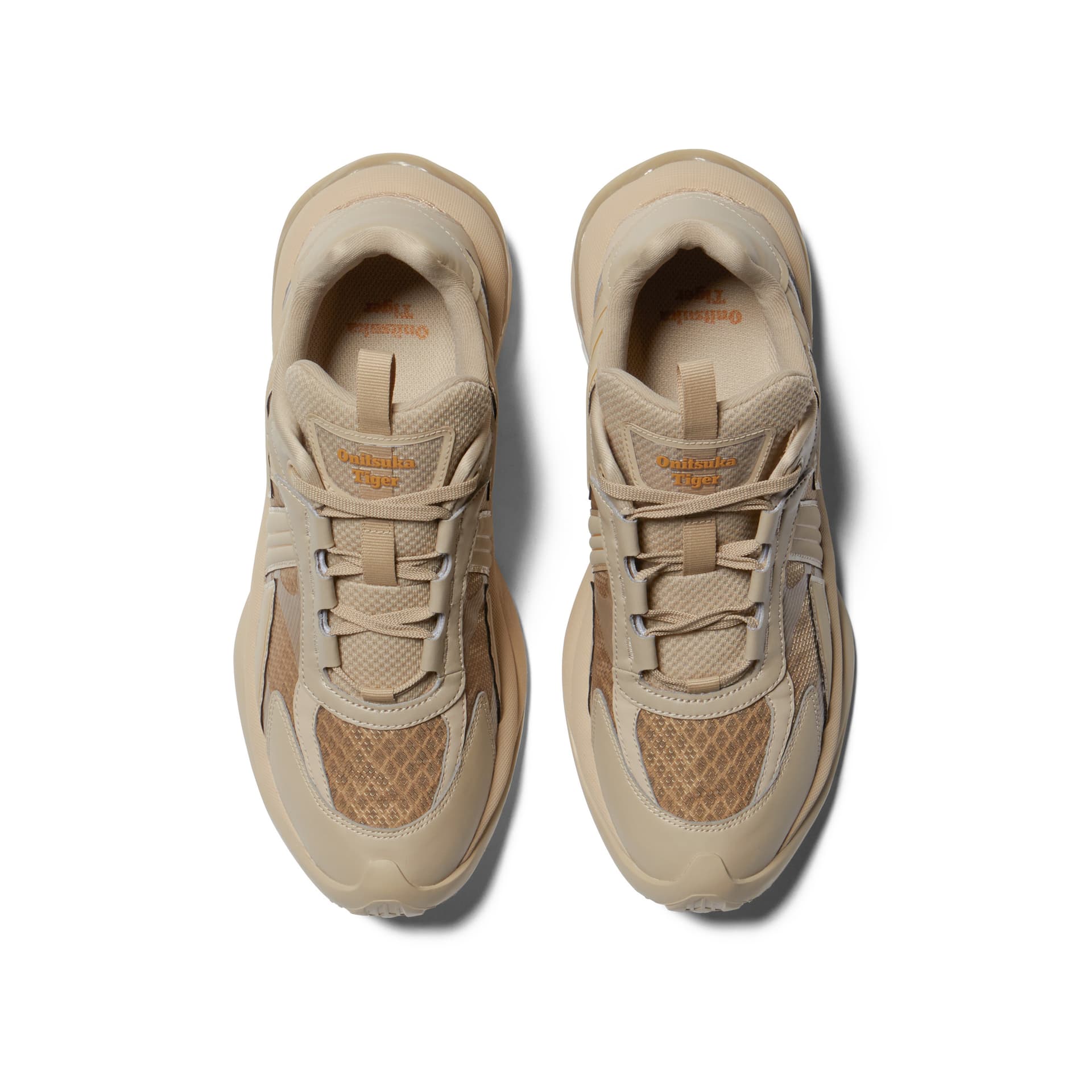 Кроссовки Onitsuka Tiger TIGTRAIL Устойчивая к истиранию Низкая Повседневная Обувь Унисекс Песочного цвета - изображение 5