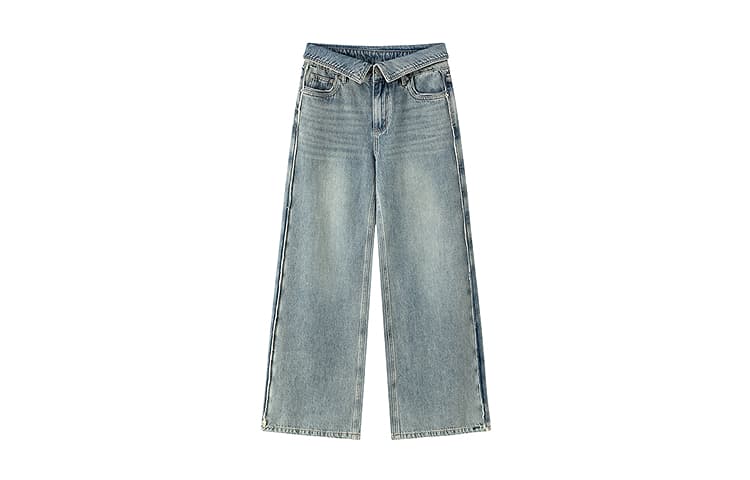 Джинсы CHUU Medium Denim Blue Women's Jeans CHUU Средний деним синий женский джинсы - изображение 1