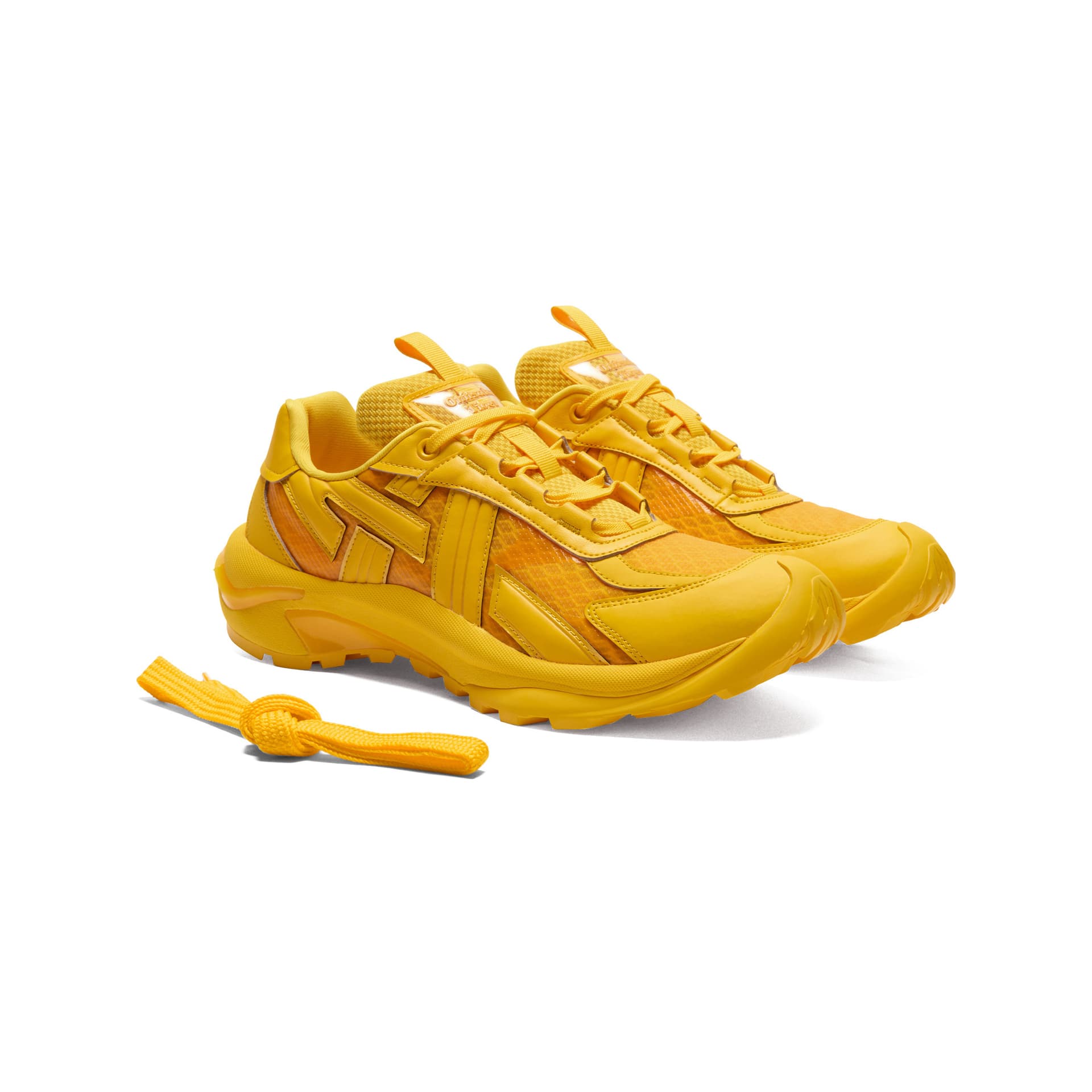 Кроссовки Onitsuka Tiger TIGTRAIL Износостойкие Низкие Повседневные Кроссовки Унисекс Желтые - изображение 3