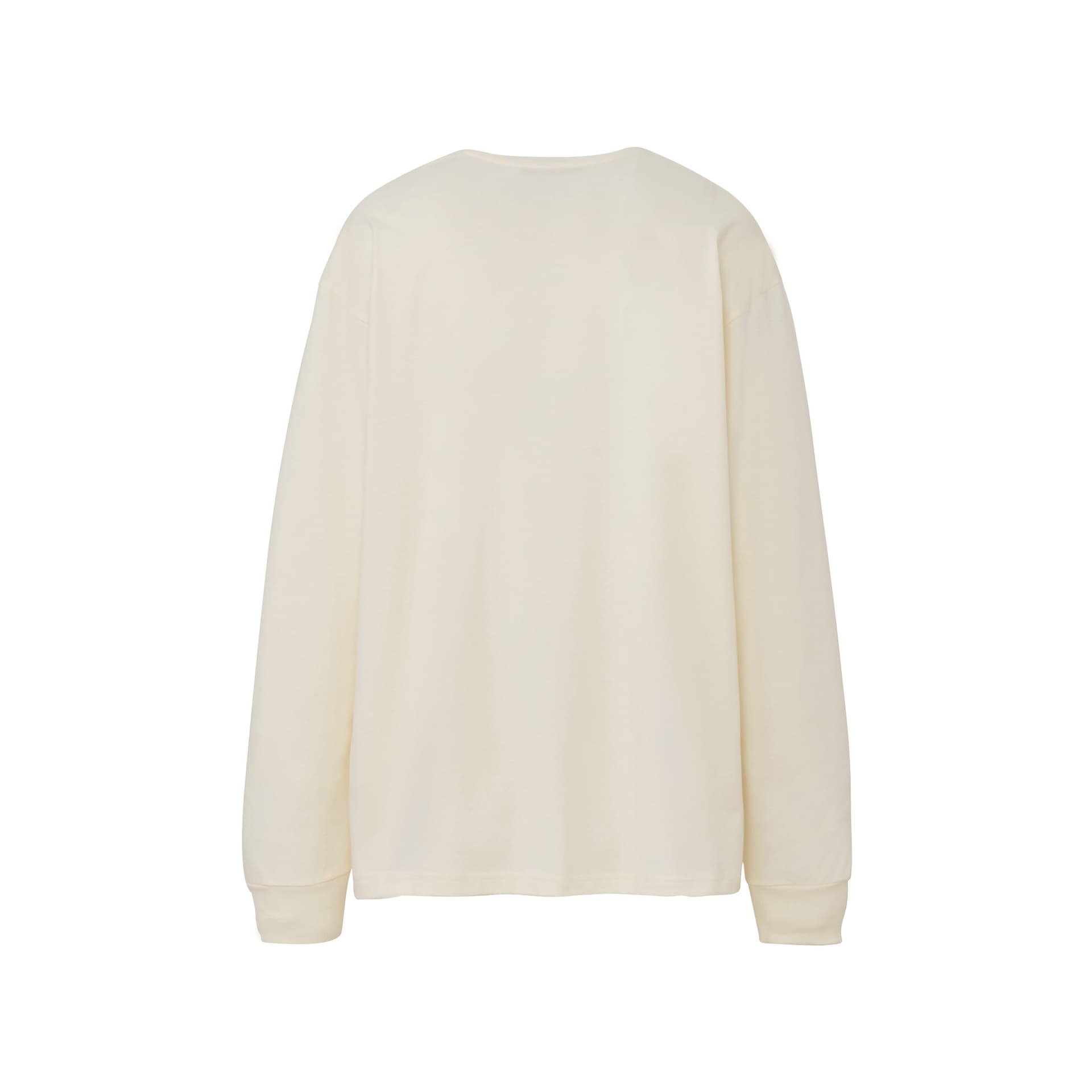 Футболка Onitsuka Tiger LS Tee с логотипом длинно-рукавная футболка унисекс цвет экрю - изображение 2