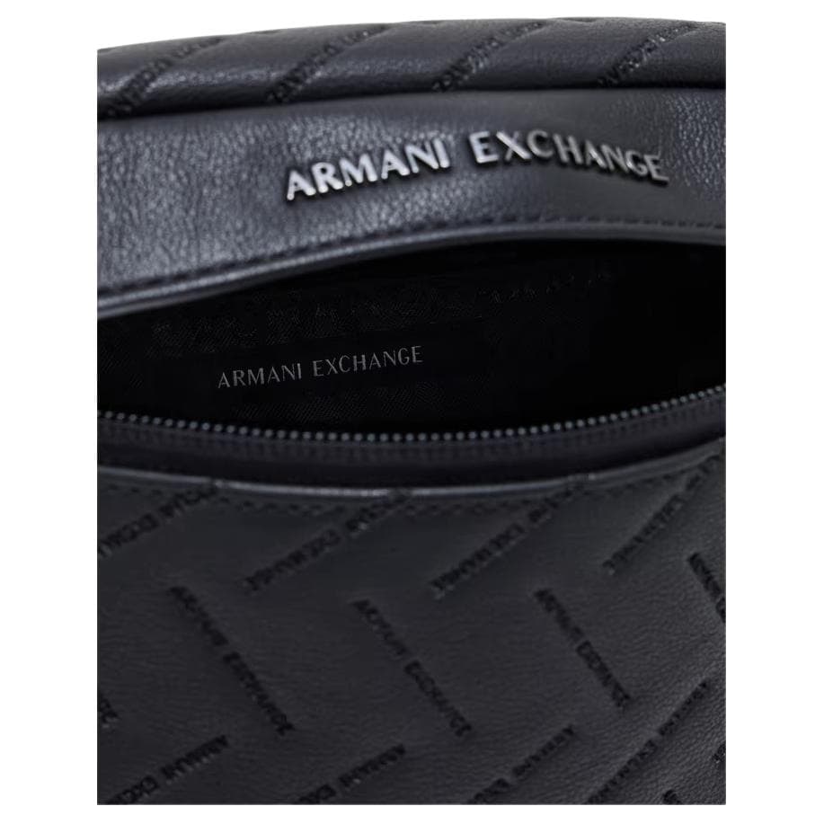 Поясная сумка ARMANI EXCHANGEAE Полиэстер + Полиуретан Поясная Сумка (Бандана) Маленькая Унисекс Черная - изображение 4