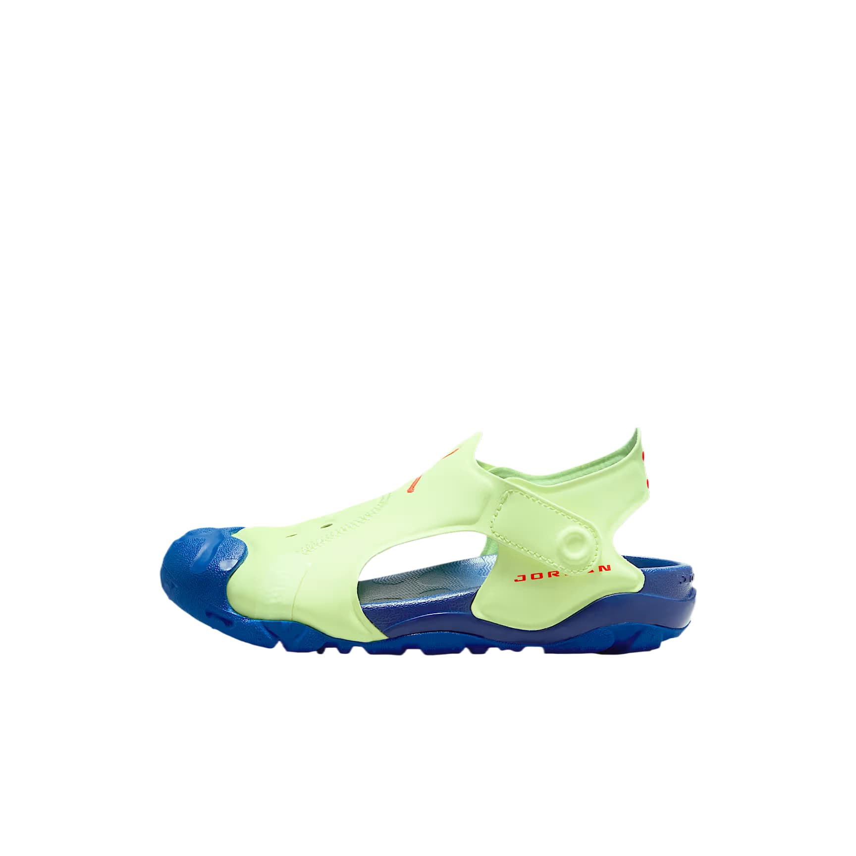 Сандалии Сандалии Jordan Kids Low Top Светло-желтый Зеленый Игровой королевский синий Инфракрасный красный Kids - изображение 1