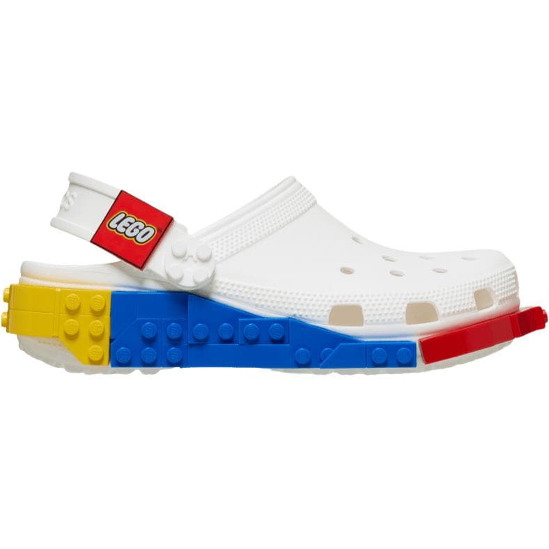Crocs x LEGO Быстросохнущие Детские Сабо для малышей Белые - изображение 2