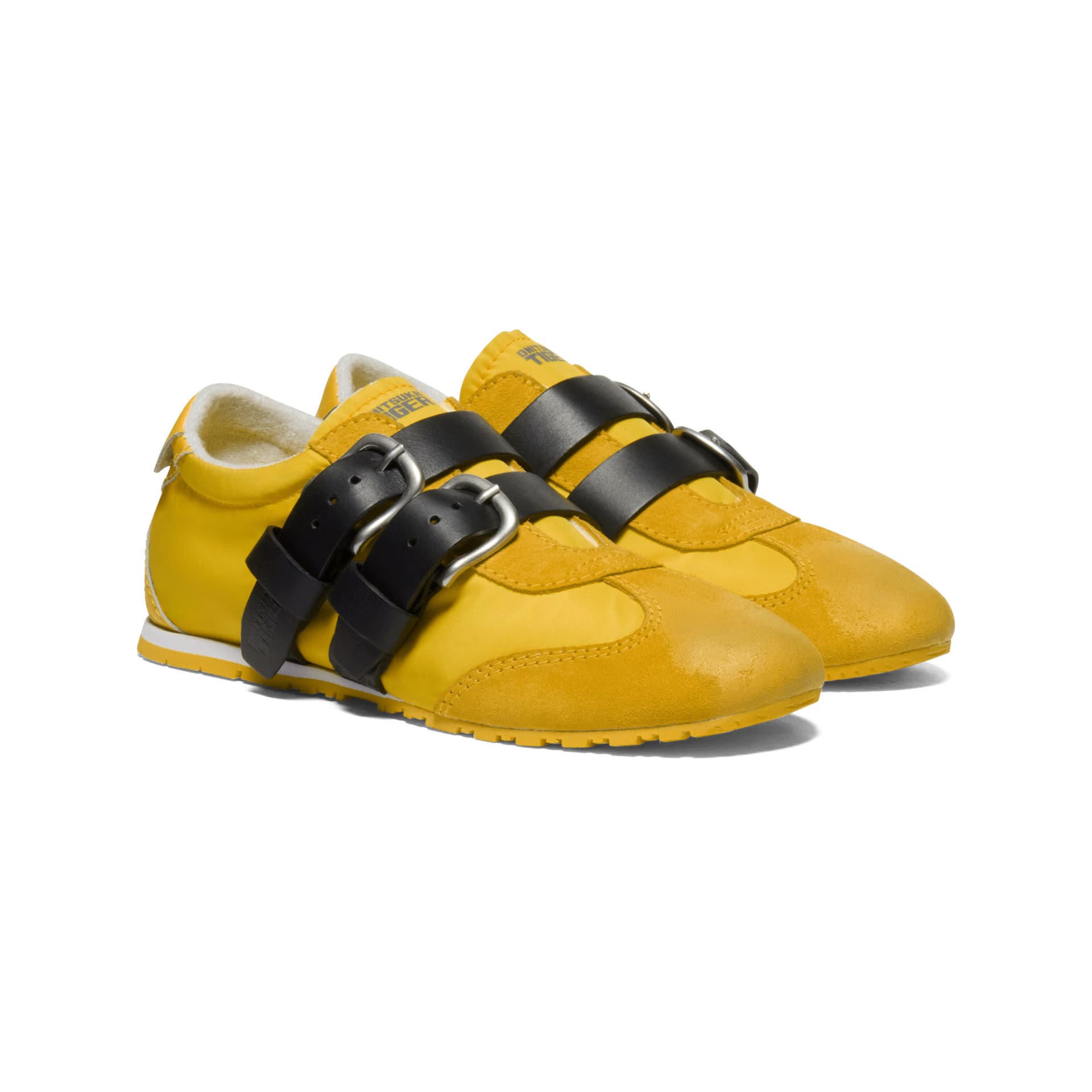 Кроссовки Onitsuka Tiger CODOBEL Текстиль Спилок коровьей кожи Повседневная обувь Унисекс Желтый - изображение 3