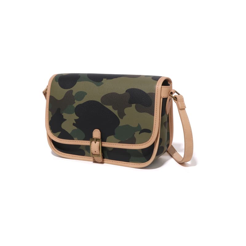 Сумка через плечо A BATHING APE Сумка через плечо из синтетической кожи стандартная (стандартная) унисекс зеленый - изображение 3