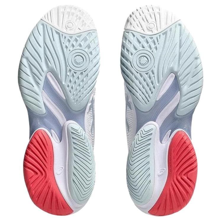 Кроссовки для тенниса Asics Court FF 3 Покрытие Теннисные Кроссовки Женские Белые Синие - изображение 5