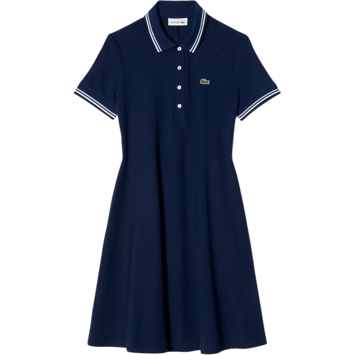 Платье LACOSTE SS25 Короткое платье с короткими рукавами для женщин - изображение 4