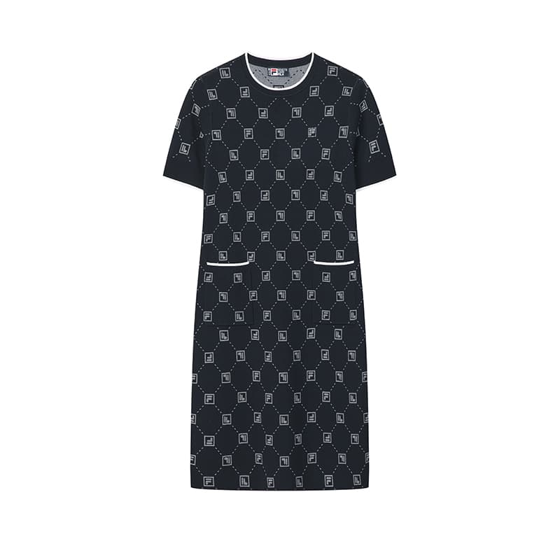Платье Fila Heritage Короткий Sleeved Платье Женские - изображение 1