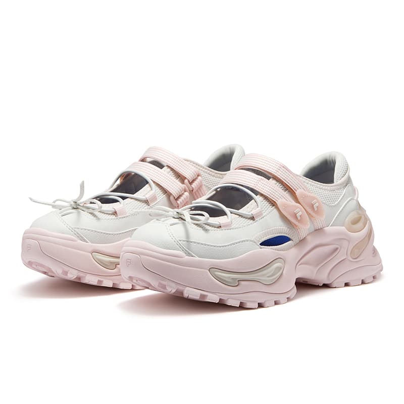 Кроссовки FILA FUSION EVA SANDAL Jelly Sandals Дышащая Легкая Повседневная Обувь Женская Серая Розовая - изображение 3