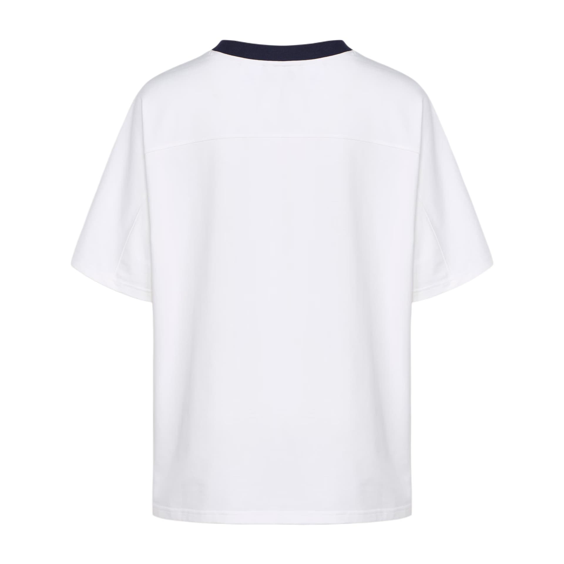 Футболка Adidas Originals Белый Темно-синий Женские T-рубашки - изображение 2