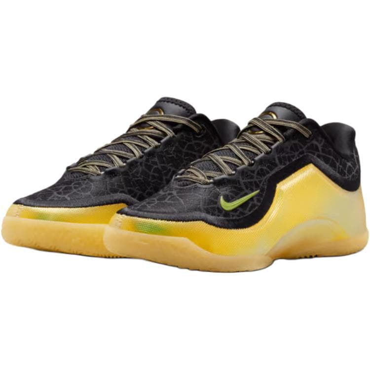 Кроссовки для баскетбола Nike Lebron 23 Low Топ Баскетбольные кроссовки Черно-желтый Детский - изображение 3