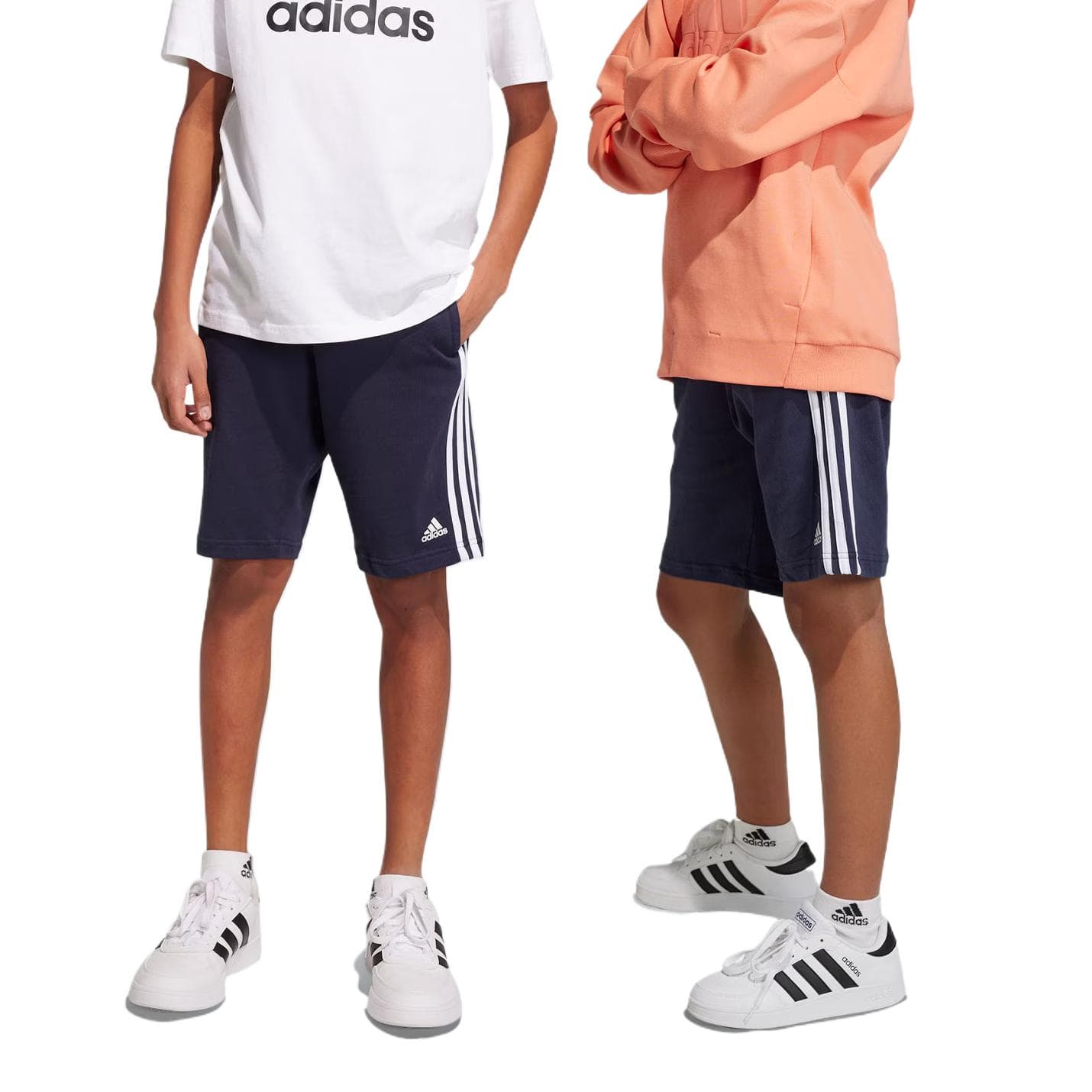 Adidas Легенда Чернила Синий Белый Детские Шорты - изображение 3
