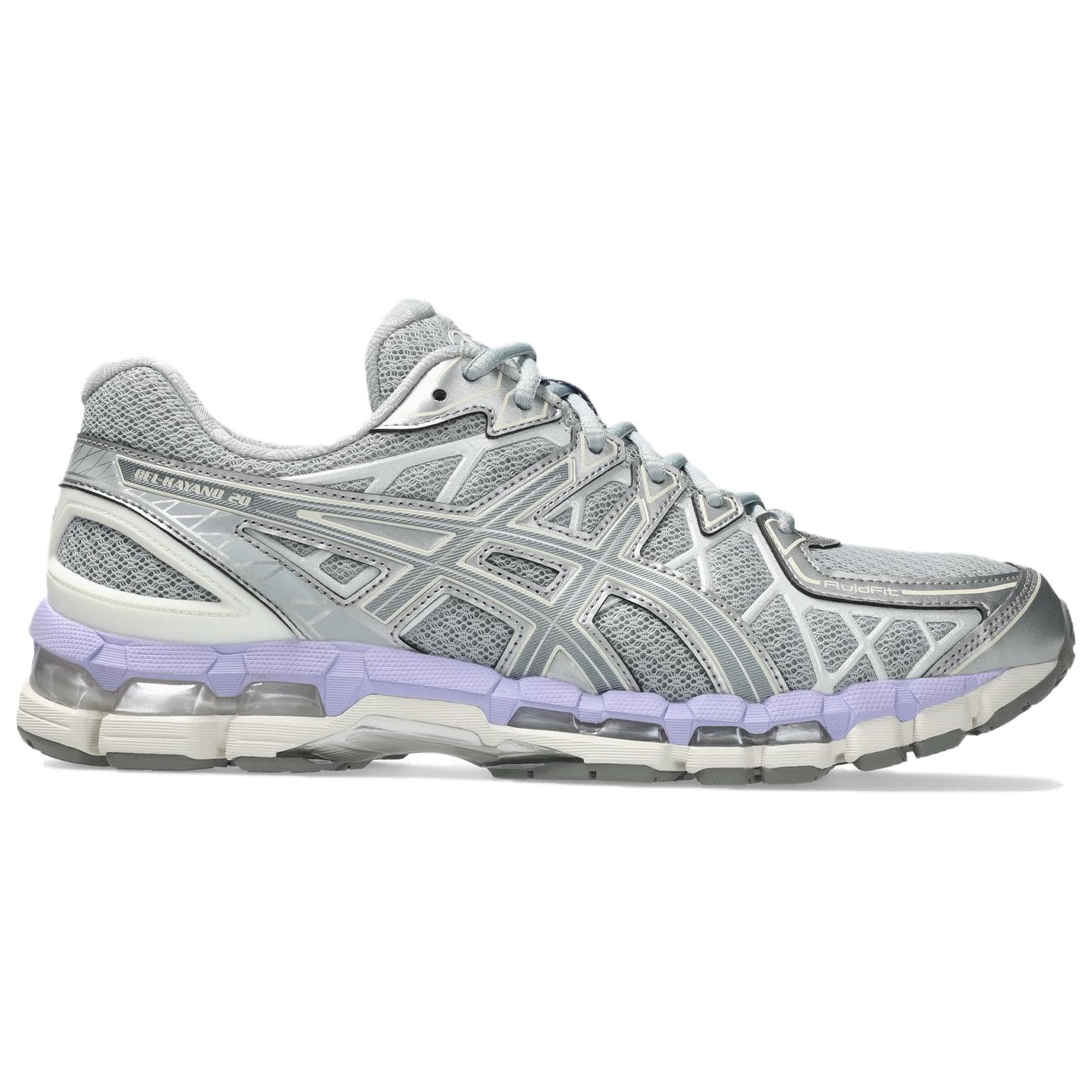 Кроссовки ASICS Gel Kayano20 Амортизация Дышащая Повседневная Обувь Унисекс Серебристо-Серый - изображение 2