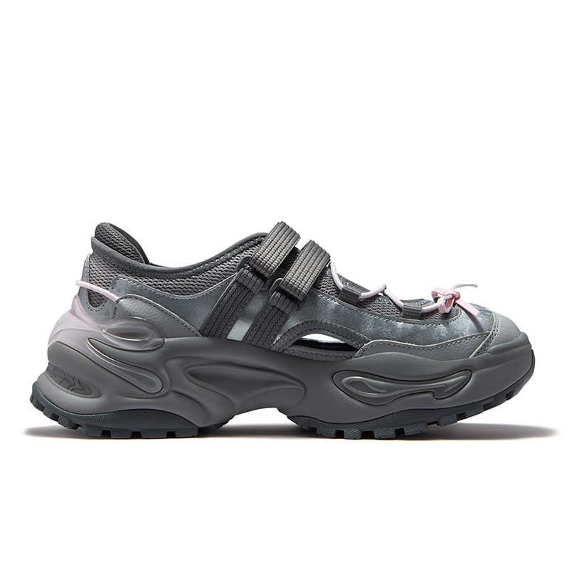 Кроссовки FILA FUSION EVA SANDAL Jelly Sandals Дышащая Легкая Повседневная Обувь Женская Серого Цвета - изображение 2