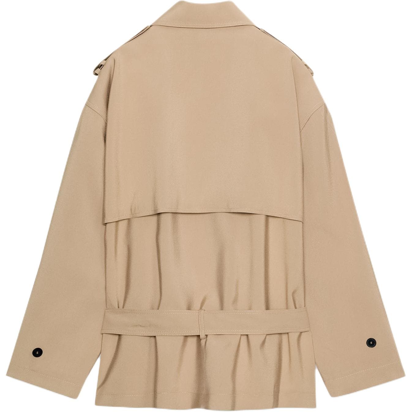 ZARA Светлый Верблюжий Женский Тренч - изображение 2