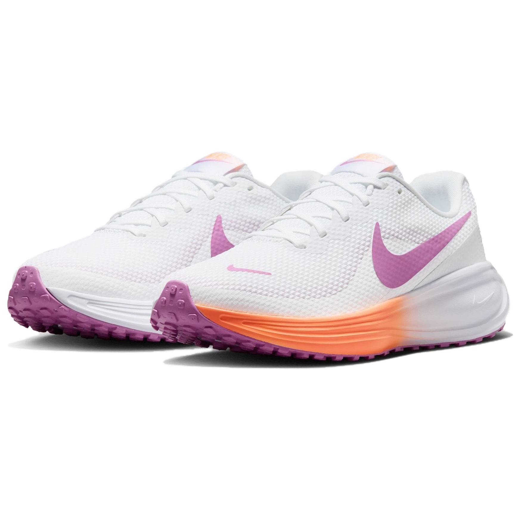 Кроссовки для бега Nike REVOLUTION 8 Сетчатая ткань Дышащие Беговые кроссовки Женские Белые - изображение 3