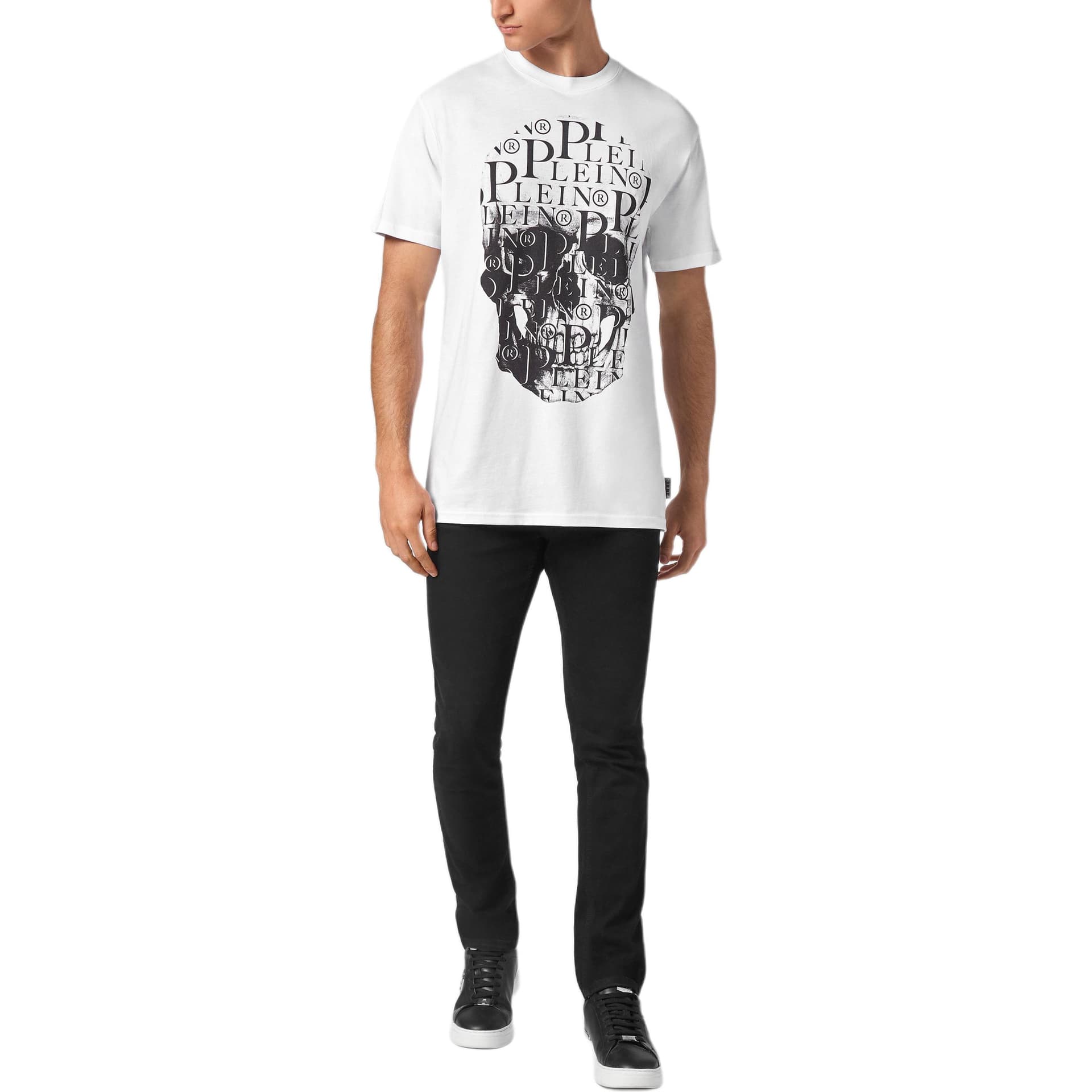Футболка PHILIPP PLEIN FW24 T Рубашка Мужская Белая - изображение 2