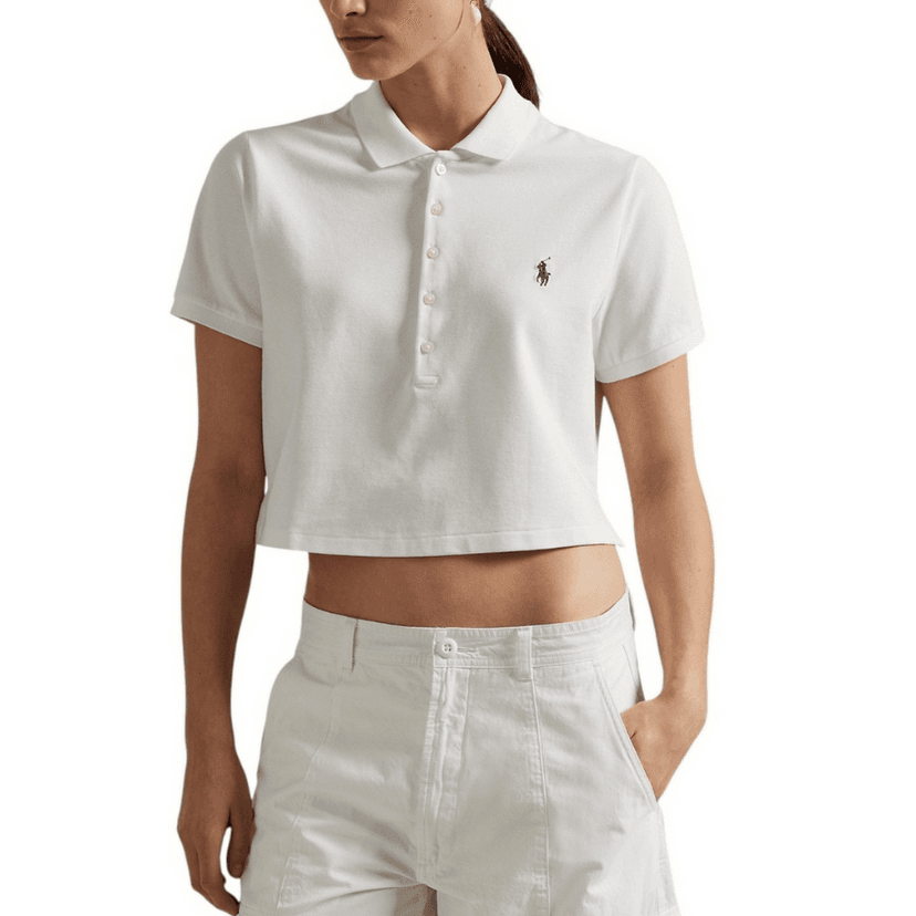 Polo Ralph Lauren Поло Стандартный размер Women's White - изображение 3