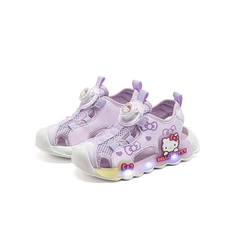 Сандалии Sanrio Hello Kitty Модные дышащие светящиеся туфли с мягкой подошвой для детей 3-7 лет - изображение 3