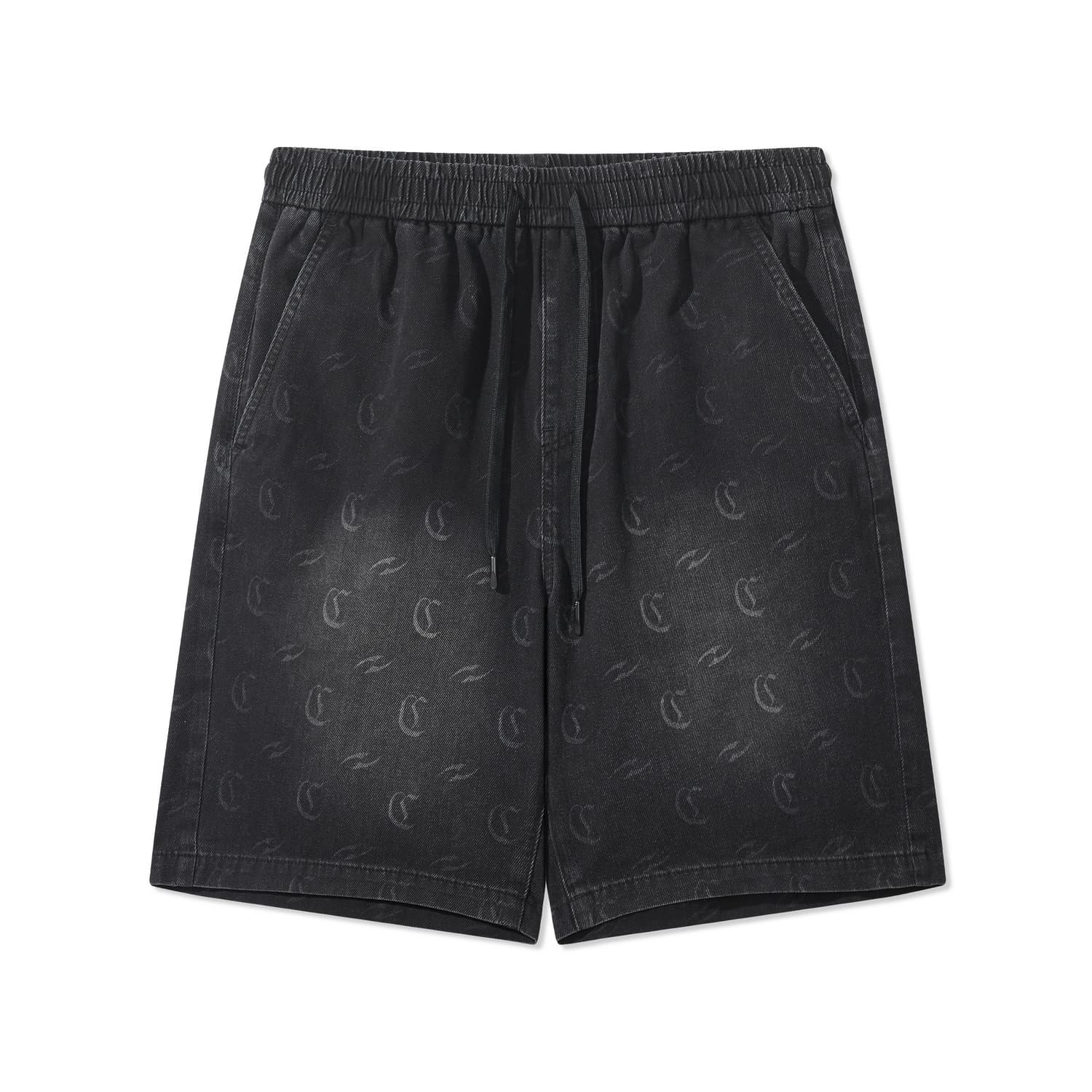 Джинсовые шорты Cabbeen Charcoal Black (Casual Versatile) Мужские Джинсовые Шорты - изображение 1