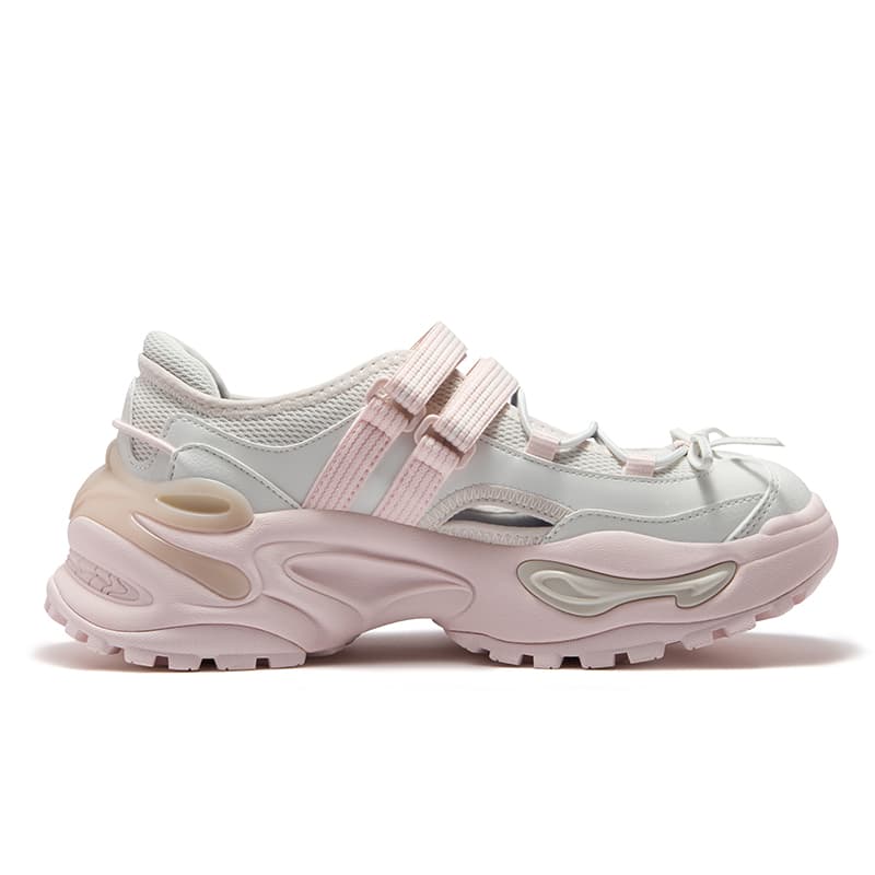 Кроссовки FILA FUSION EVA SANDAL Jelly Sandals Дышащая Легкая Повседневная Обувь Женская Серая Розовая - изображение 2