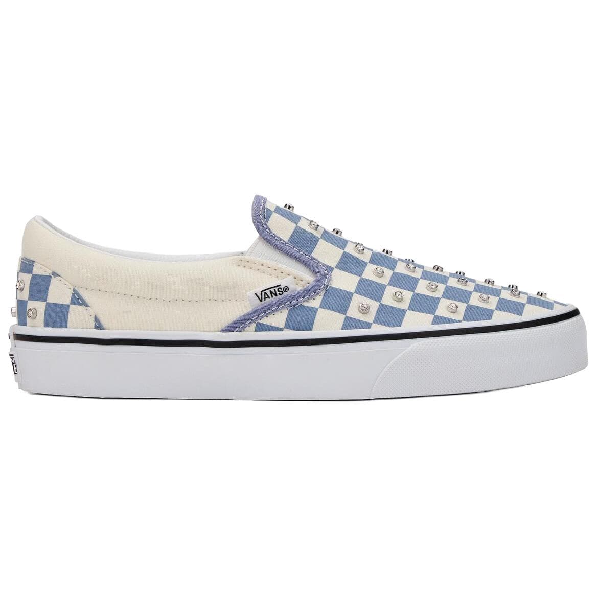 Кроссовки Vans Classic Slip On Скейтборд Обувь Женская Экрю Синяя - изображение 2