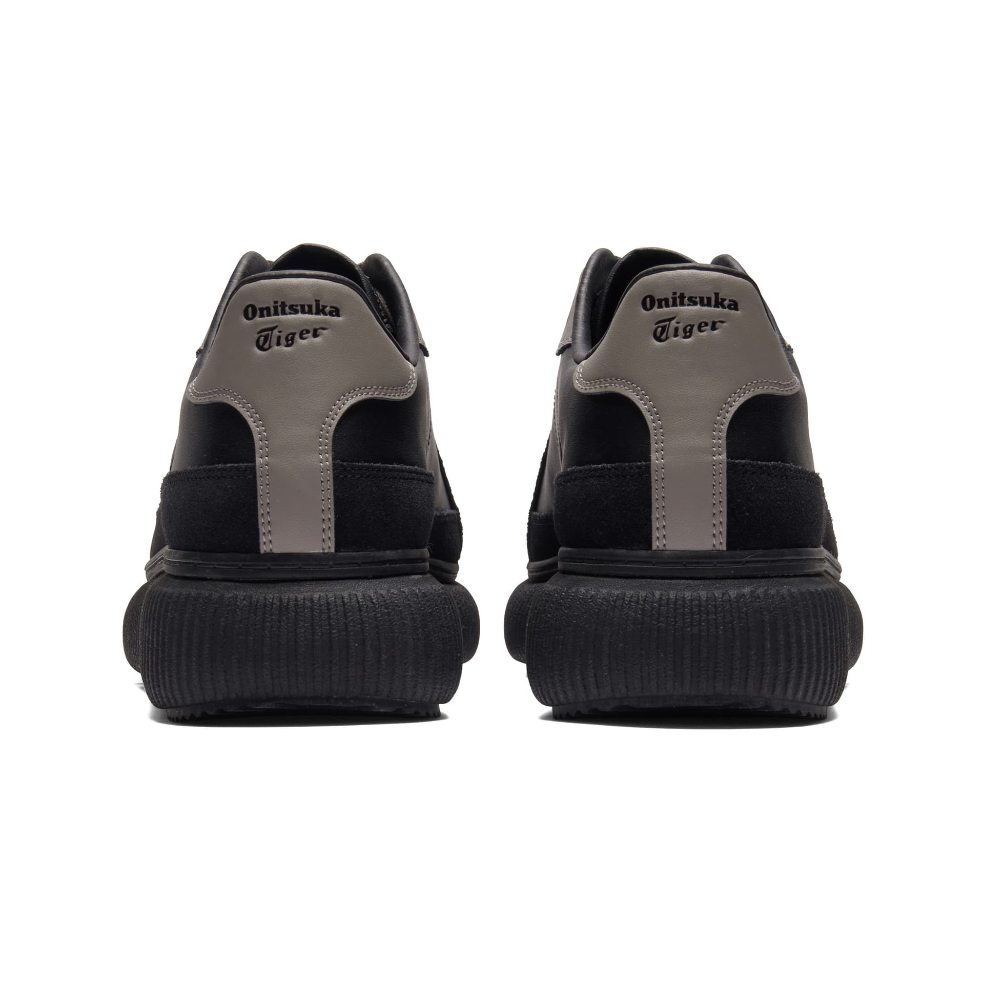 Кроссовки Onitsuka Tiger Delecity Синтетическая кожа Спилок коровьей кожи Низкий топ Повседневная обувь Унисекс Черный Серый - изображение 6