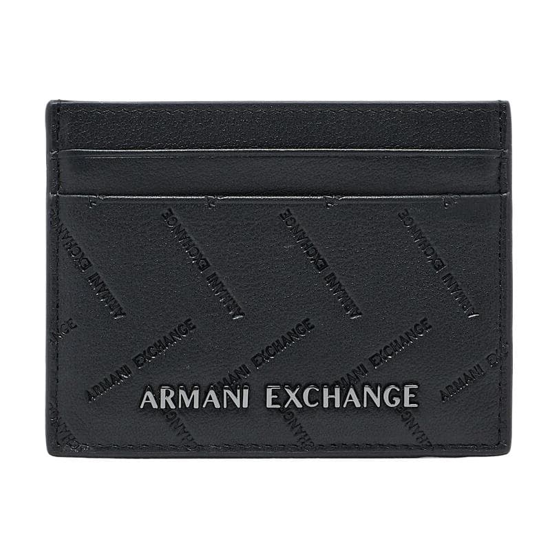 Картхолдер ARMANI EXCHANGEAE Мужской кошелек из коровьей кожи черный - изображение 1
