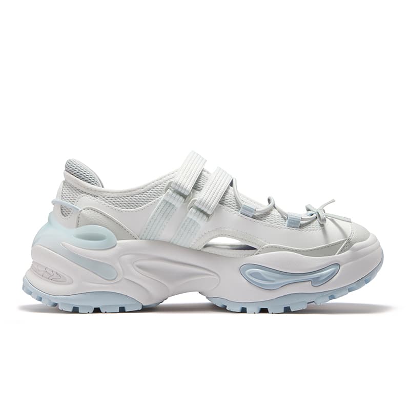 Кроссовки FILA FUSION EVA SANDAL Jelly Sandals Дышащая Легкая Повседневная Обувь Женская Белая Синяя - изображение 2