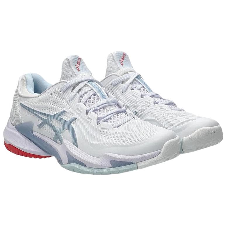 Кроссовки для тенниса Asics Court FF 3 Покрытие Теннисные Кроссовки Женские Белые Синие - изображение 3