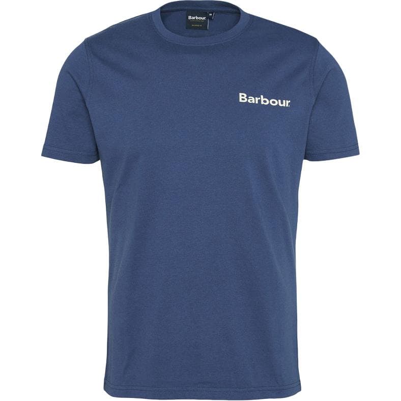 Футболка BARBOUR Мужские синие T-рубашки - изображение 1