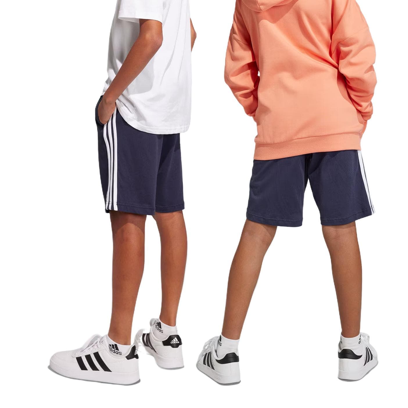 Adidas Легенда Чернила Синий Белый Детские Шорты - изображение 4